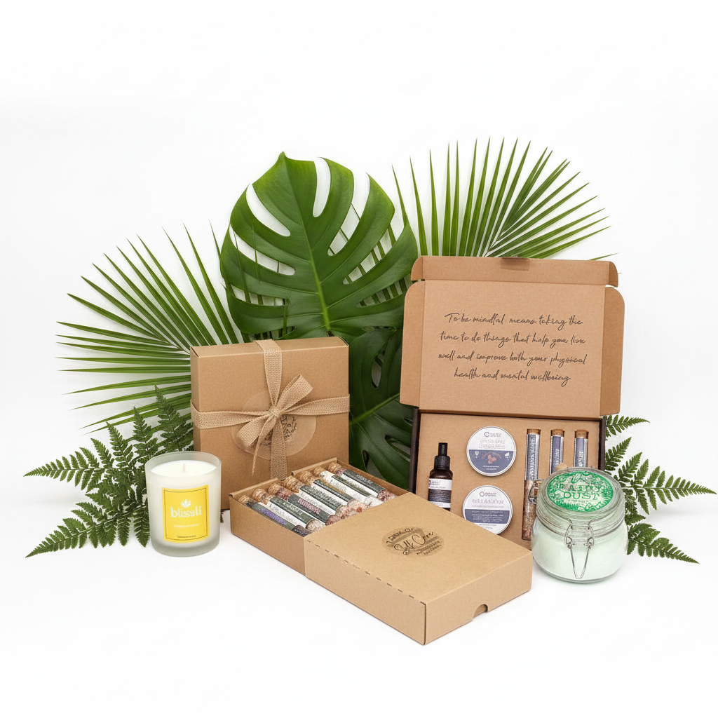 Eco-friendly gifts for her including soy candles and natural skincare from Emmy Jane Boutique