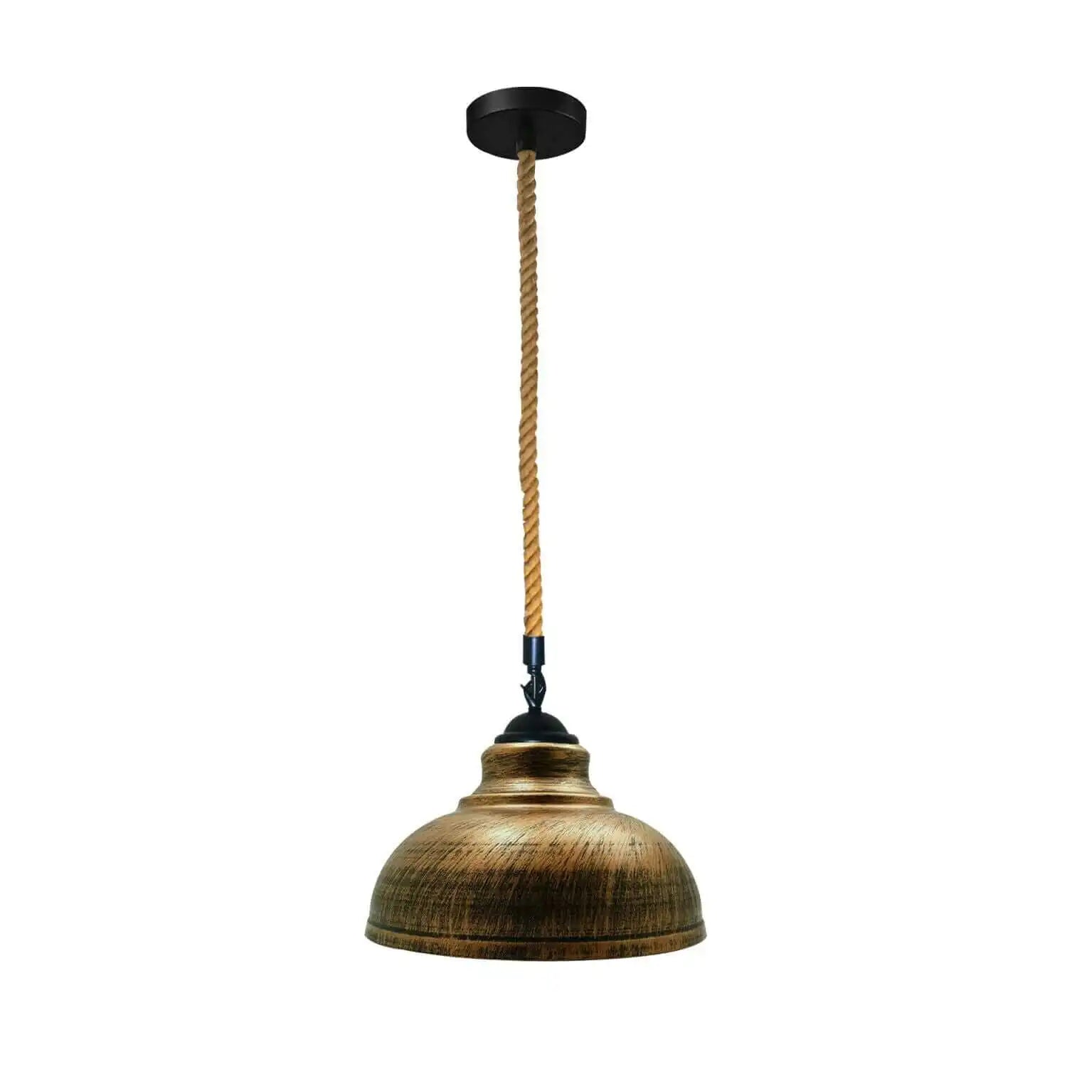 LEDSone Industrial Vintage Metal Pendant Light Holder with Hemp Rope Home & Garden > Lighting > Lighting Fixtures > Ceiling Light Fixtures > Ceiling Lights > Pendant Lights > Hemp Rope Lights emmy-jane-boutique.myshopify.com