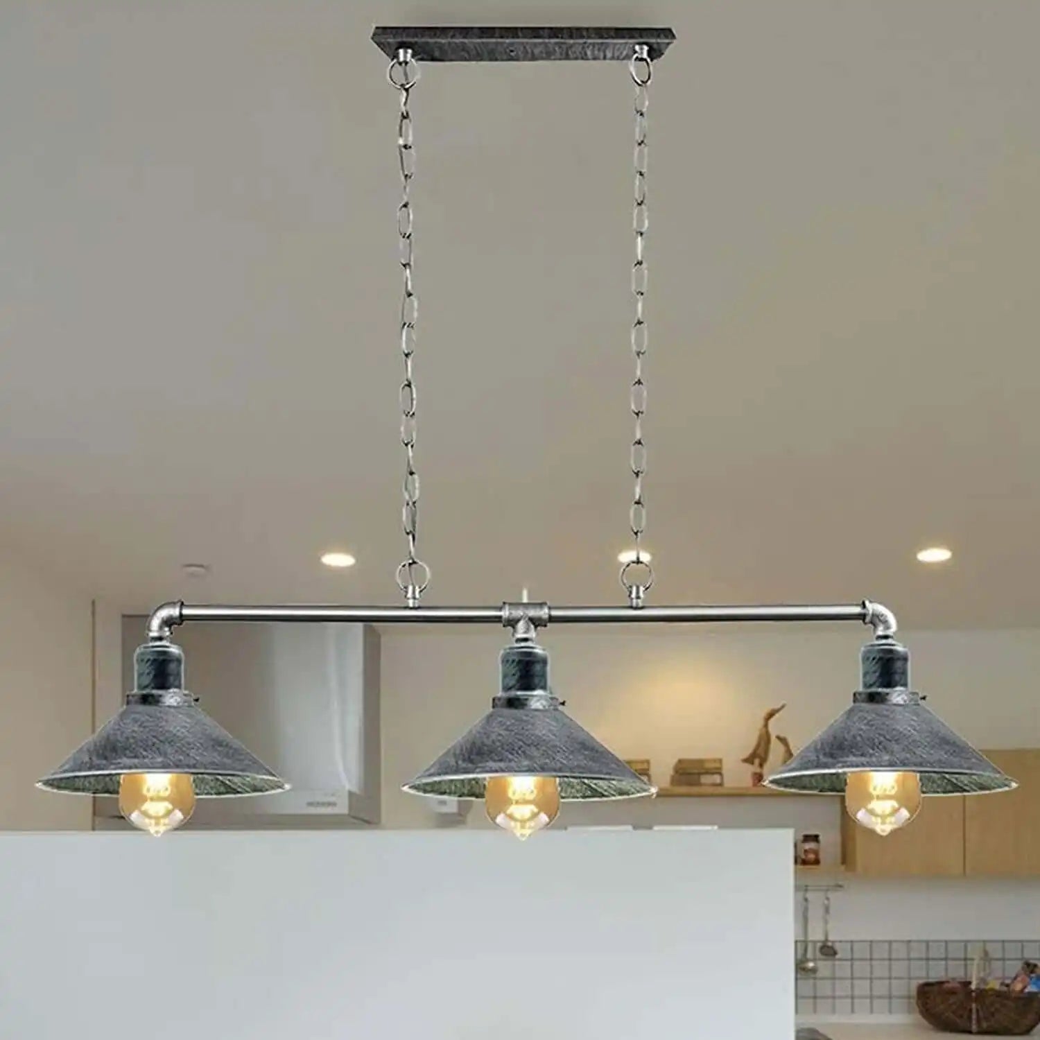 LEDSone Pipe Ceiling Lighting Steampunk Lamp Shades 3 Way Vintage Lighting Fixture Home & Garden > Lighting > Lighting Fixtures > Ceiling Light Fixtures > Ceiling Lights > Metal Ceiling Lights > Pendant Lights emmy-jane-boutique.myshopify.com