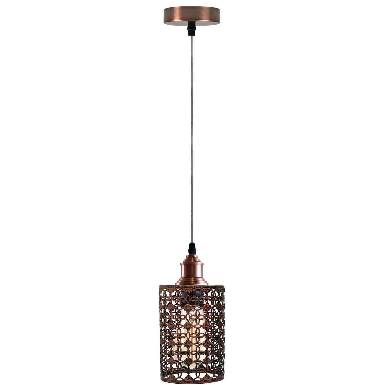 Modern Metal Cage Ceiling Lamp Shade Pendant Light with 95cm Adjustable Cable~1308-14