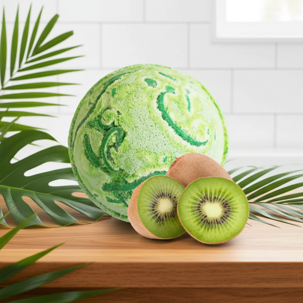 Large Luxury Bath Bombs - Tropical Paradise with Coconut Butter - 180g