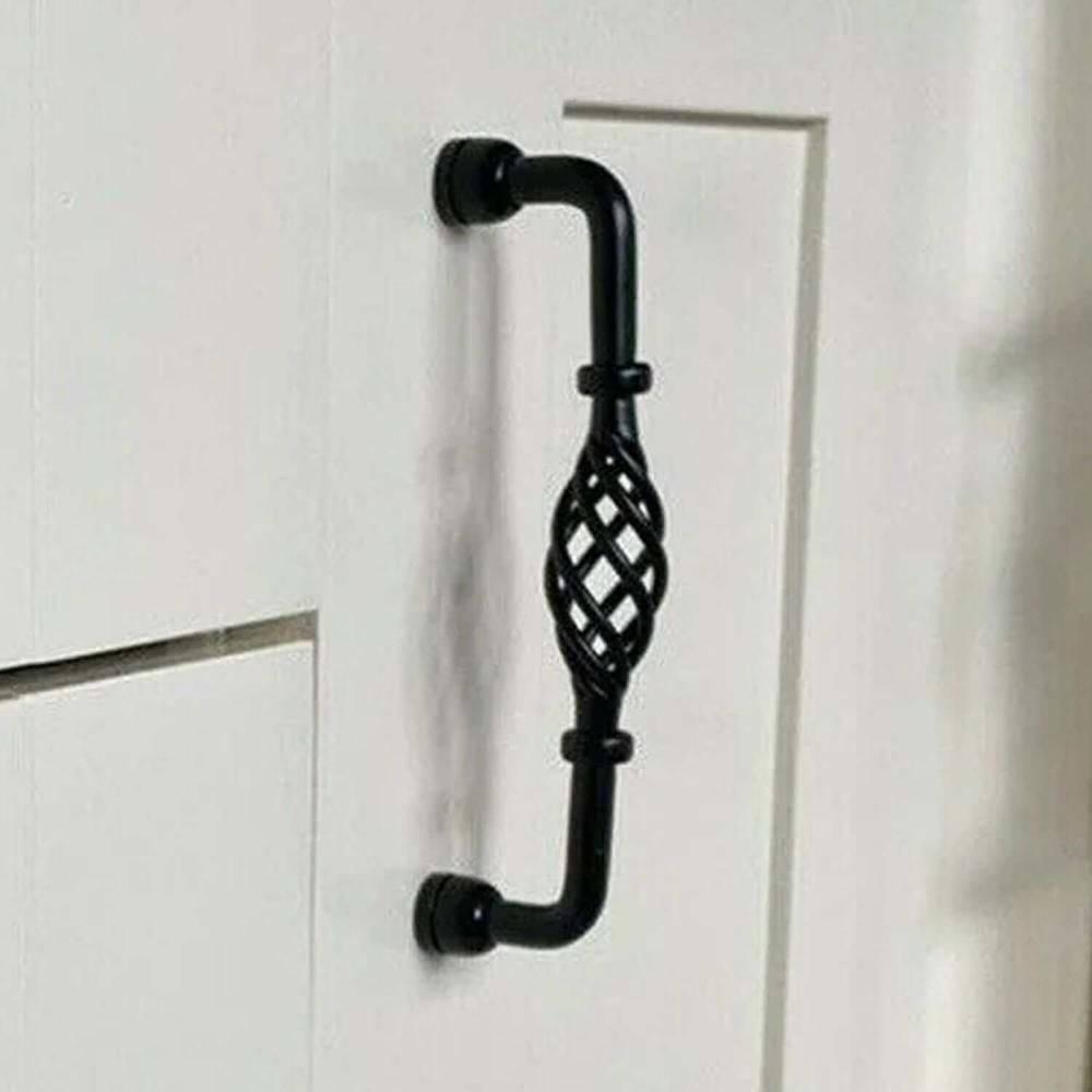 Kitchen Cabinet - Drawer Pulls & Door Furniture Handles in Black ~1330-1