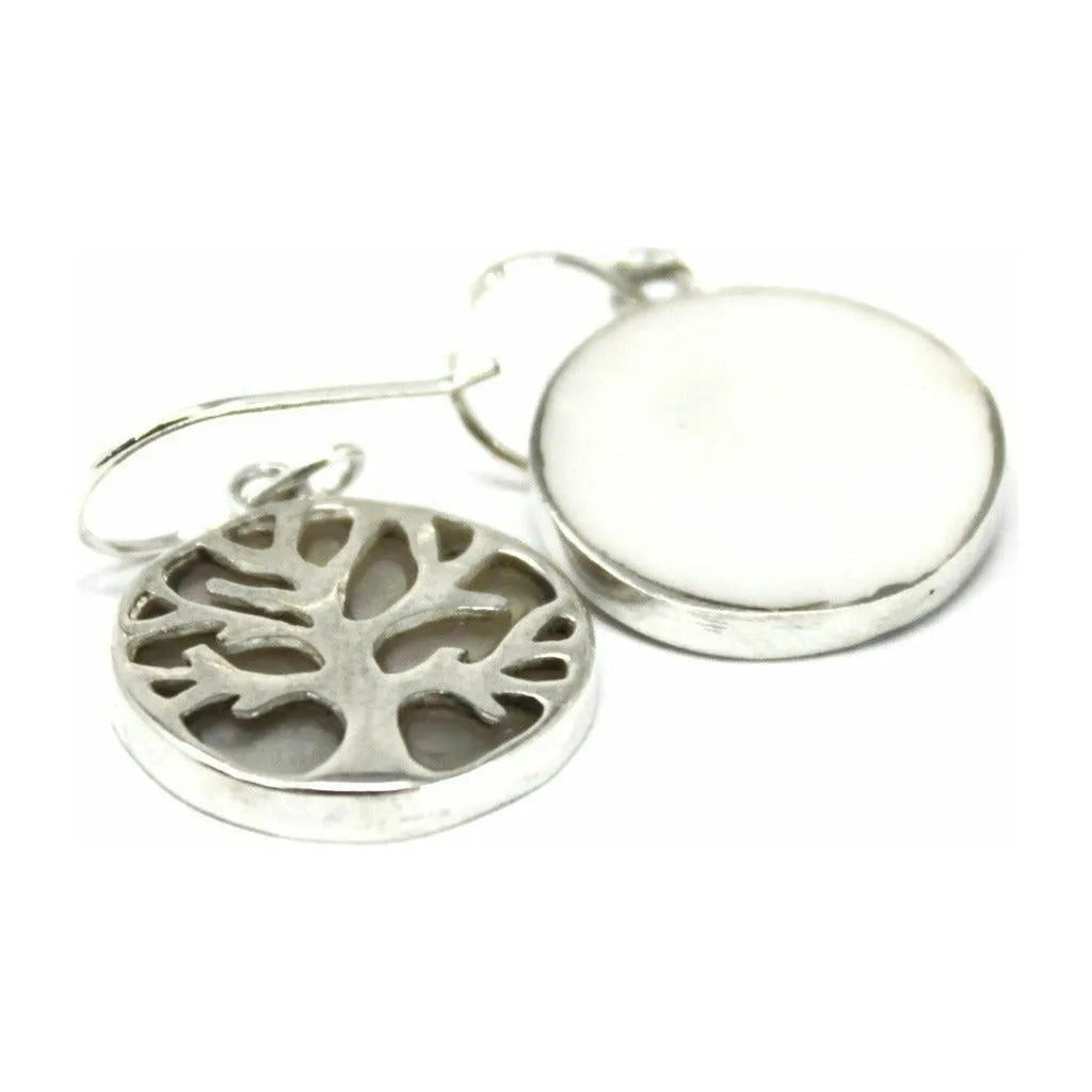 Ancient Wisdom Natural Shell Jewellery - Tree of Life Silver Earrings & Pendants Clothing & Accessories > Jewellery & Watches > Earrings > Womens Earrings > Drop Earrings > Natural Shell and Silver Jewellery > Indonesian Jewellery emmy-jane-boutique.myshopify.com