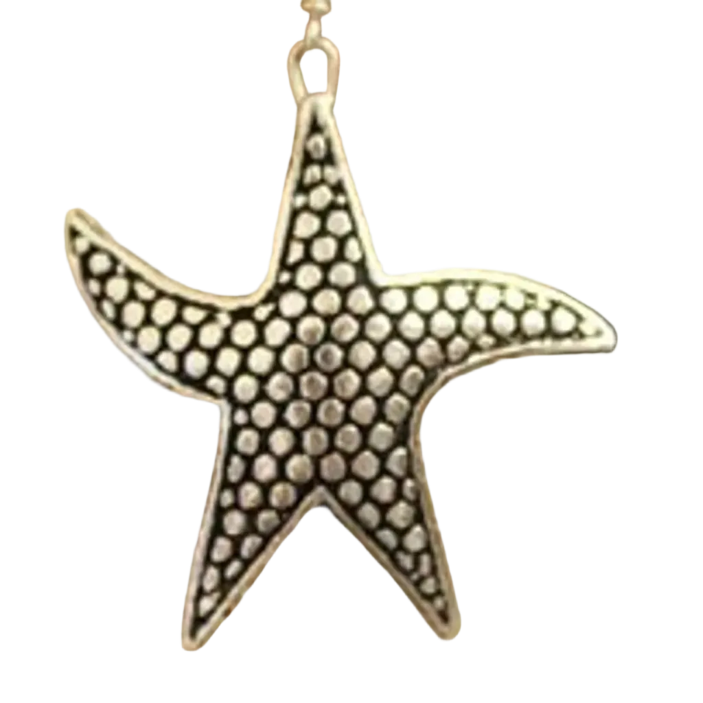 Thai Silver Jewellery - Star Fish Earrings - 925 Sterling Silver