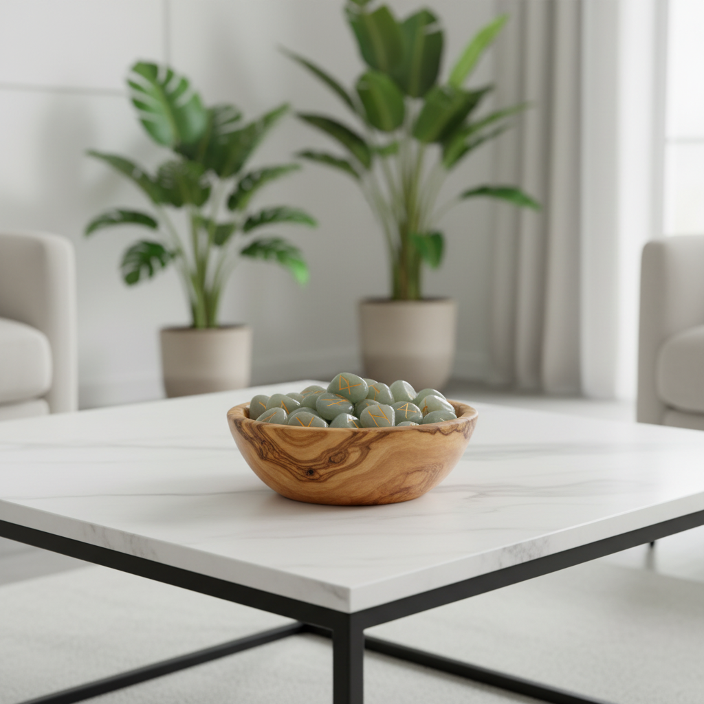 Rune Stones Gift Sets in Pouches - Rune Stone Set - 25 Stones & Storage Pouch