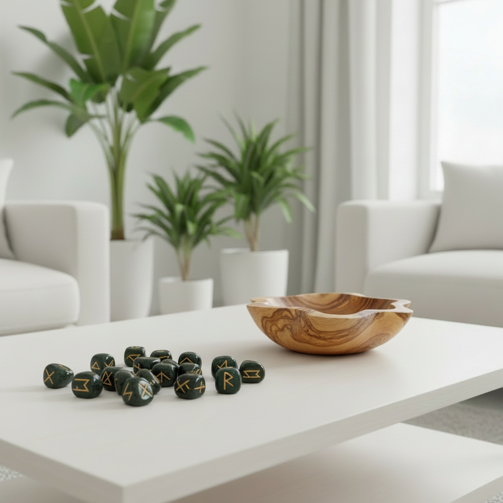 Rune Stones Gift Sets in Pouches - Rune Stone Set - 25 Stones & Storage Pouch