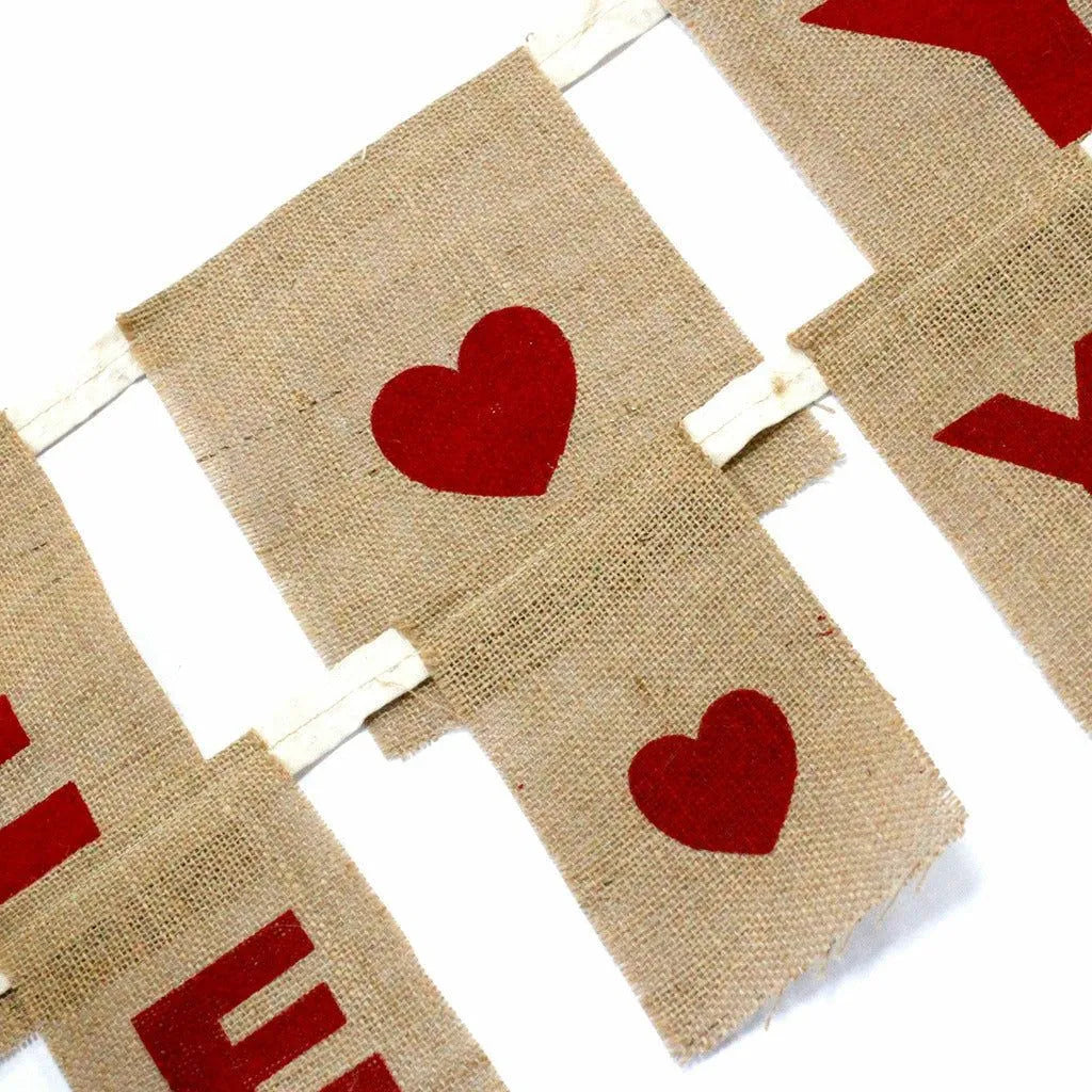 Ancient Wisdom Natural Eco Friendly Jute Bunting - I Love You Wedding Bunting Home & Garden > Decor > Novelty Signs > Bunting > Natural Eco Friendly Jute Bunting > Wedding Bunting > I love you Bunting > Heart Bunting emmy-jane-boutique.myshopify.com