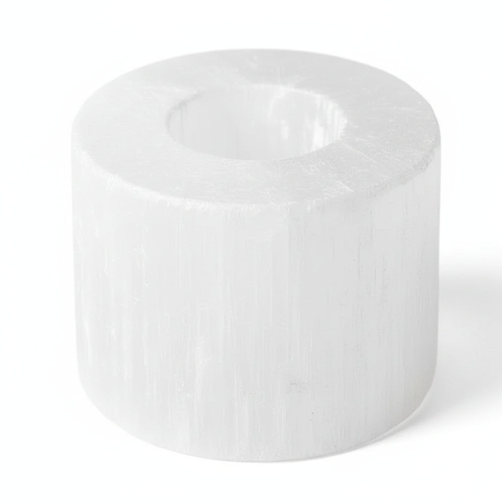 Emmy Jane Natural Selenite Crystal Candle Tealight Holders - 6 Styles & Sizes Home & Garden > Decor > Home Fragrance Accessories > Candle Holders > Tealight Holders > Natural Selenite Crystal Candle Holders emmy-jane-boutique.myshopify.com