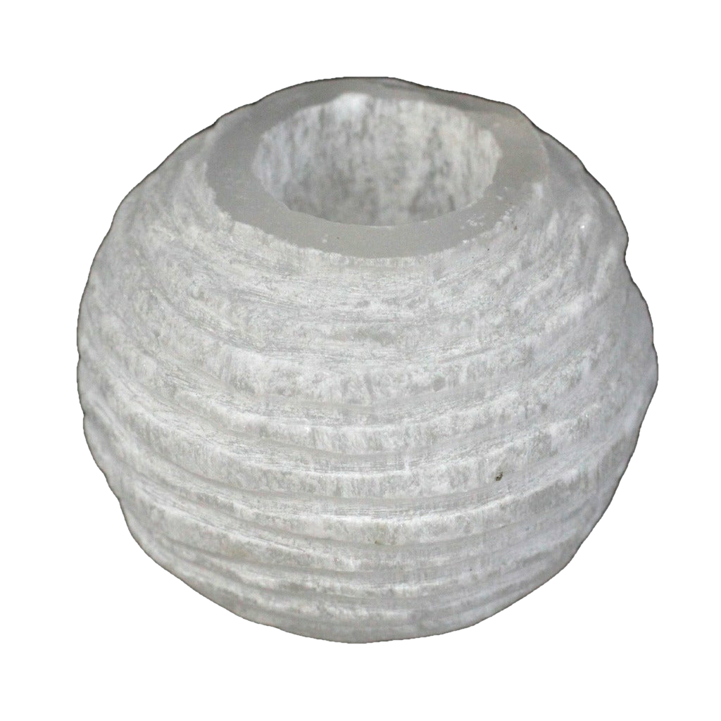 Emmy Jane Boutique Natural Selenite Crystal Candle Tealight Holders - 6 Styles & Sizes