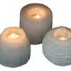 Emmy Jane Boutique Natural Selenite Crystal Candle Tealight Holders - 6 Styles & Sizes