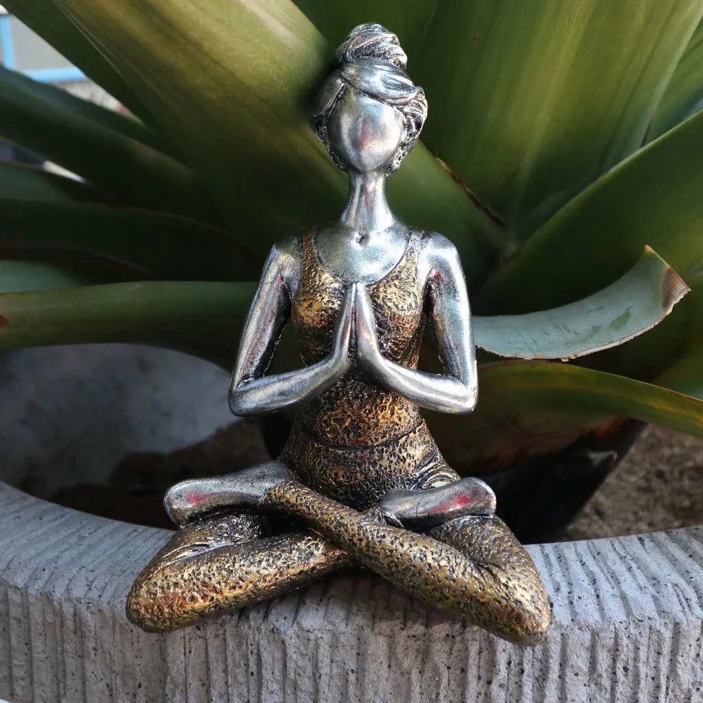 Ancient Wisdom Handcrafted Indonesian Yoga Lady Figures - Gifts for Yoga Lovers Home & Garden > Decor > Artwork > Sculptures & Statues > Handcrafted Indonesian Yoga Lady Figures emmy-jane-boutique.myshopify.com