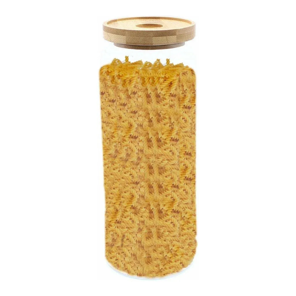 AW Earth Eco Friendly Cottage Bamboo & Glass Storage Jars - Natural Home Storage Home & Garden > Household Supplies > Storage & Organisation > Household Storage Containers > Eco Friendly Storage Jars emmy-jane-boutique.myshopify.com