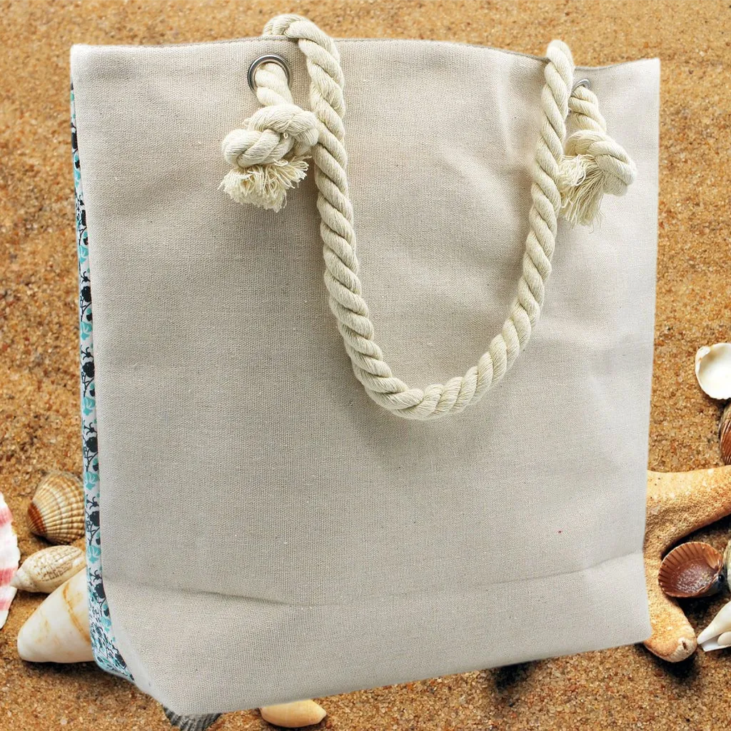 Ancient Wisdom Large Beach Bag - Rope Handled Mandela - Blue Shades Luggage & Bags > Shopping Totes > Shopper Bags > Beach Bags > Rope Handled Mandela Shopper Bag > Blue Beach Bags emmy-jane-boutique.myshopify.com