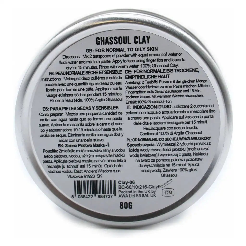 Ancient Wisdom Clay Face Mask - Ancient Wisdom Natural Skincare Powders - 8 Varieties Health & Beauty > Personal Care > Cosmetics > Skin Care > Skin Care Masks & Peels > Natural Face Masks > Clay Face Masks emmy-jane-boutique.myshopify.com