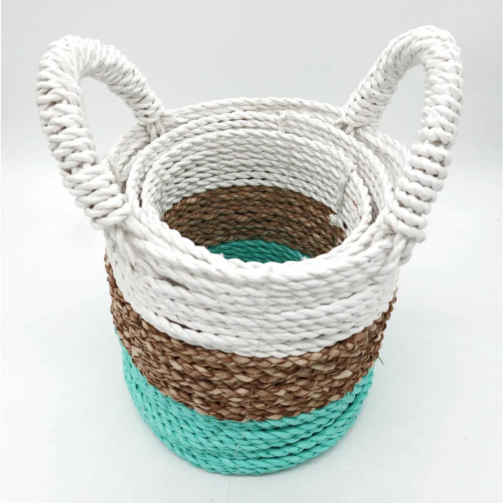 Ancient Wisdom Handwoven Indonesian Seagrass Baskets - Set of 3 - Choice of 5 Colours Home & Garden > Household Supplies > Storage & Organisation > Household Storage Containers > Handwoven Indonesian Seagrass Baskets emmy-jane-boutique.myshopify.com