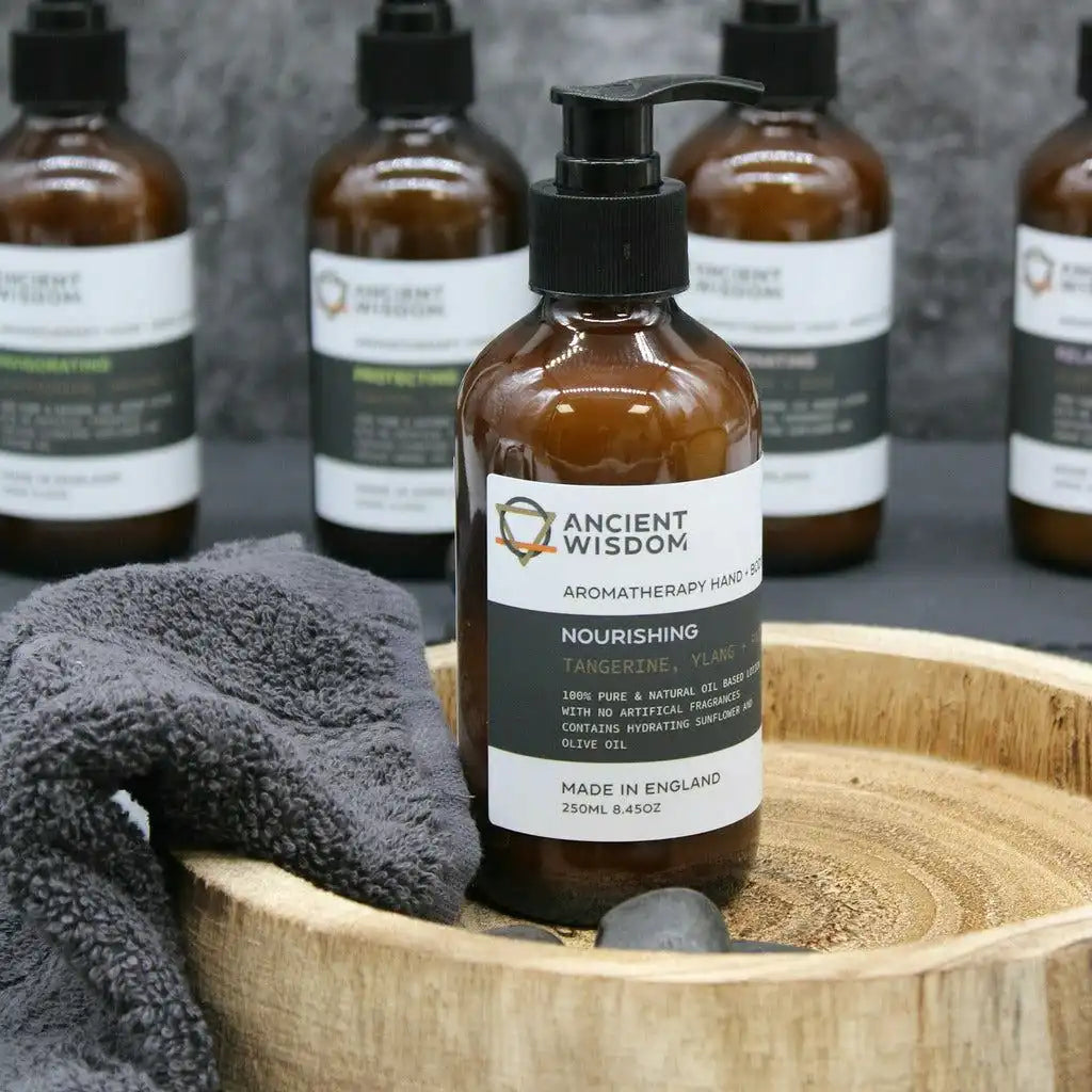 Ancient Wisdom Aromatherapy Hand & Body Lotion - 100% Pure & Natural - Vegan Health & Beauty > Personal Care > Cosmetics > Skin Care > Lotion & Moisturizer > Body Cream > Aromatherapy Hand & Body Lotion > Pure & Natural Hand & Body Cream emmy-jane-boutique.myshopify.com