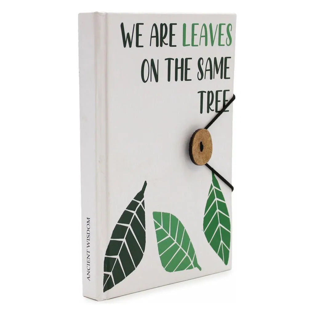 Ancient Wisdom Handmade Antique Recycled Plain Paper Notebook with Strap & Coconut Button Office Supplies > General Office Supplies > Paper Products > Notebooks & Notepads > Handmade Notebooks > Antique Recycled Plain Paper Notebook emmy-jane-boutique.myshopify.com