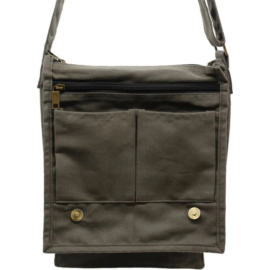 cottonnotplastic.com Natural Cotton Canvas Messenger Bag - 6 Great Colours - Plastic-Free Apparel & Accessories > Handbags, Wallets & Cases > Handbags > Crossbody Bags > Messenger Bags > Natural Cotton Canvas Messenger Bags emmy-jane-boutique.myshopify.com