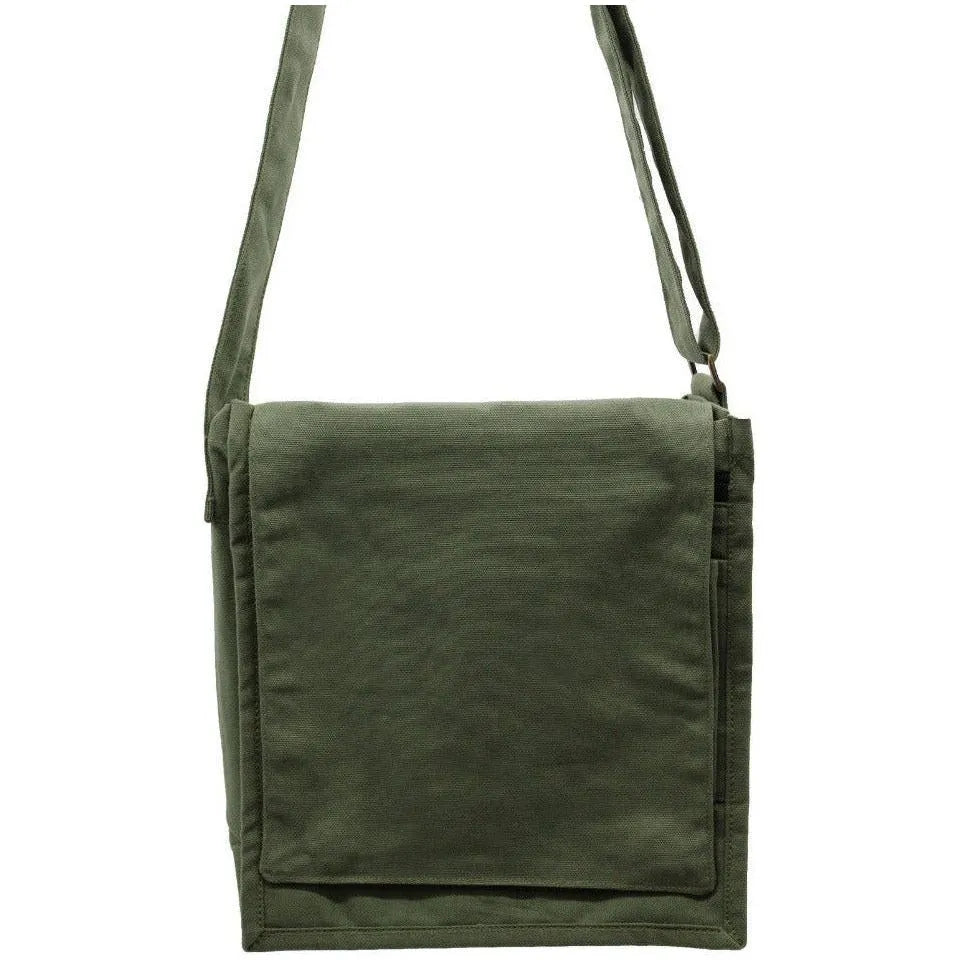 cottonnotplastic.com Natural Cotton Canvas Messenger Bag - 6 Great Colours - Plastic-Free Apparel & Accessories > Handbags, Wallets & Cases > Handbags > Crossbody Bags > Messenger Bags > Natural Cotton Canvas Messenger Bags emmy-jane-boutique.myshopify.com