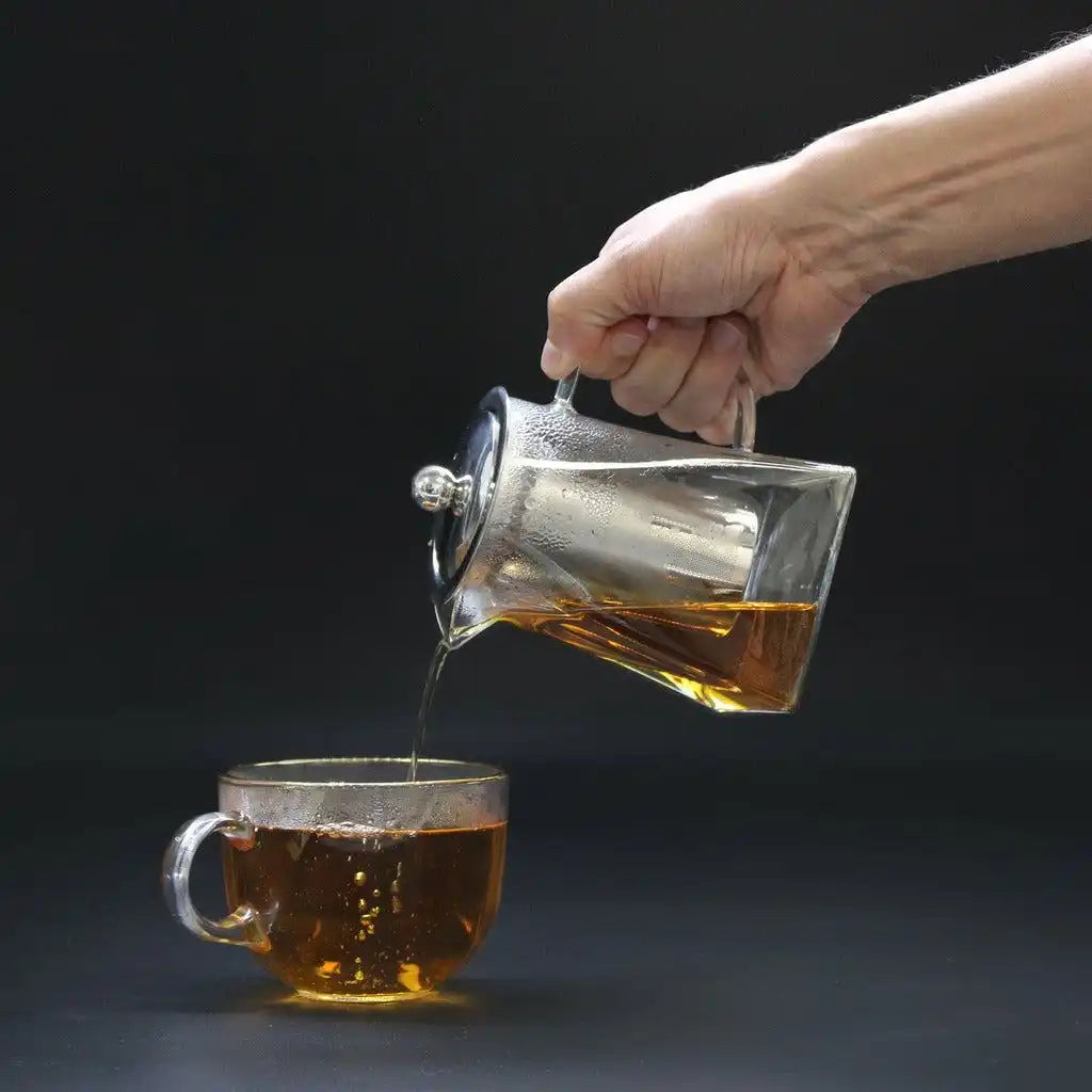Emmy Jane Glass Infuser Teapot - Herbal Tea Maker - Steel and Glass Home & Garden > Kitchen & Dining > Tableware > Coffee Servers & Tea Pots - Teapots > Glass Infuser Teapots > Herbal Tea Makers > Steel and Glass Teapots emmy-jane-boutique.myshopify.com