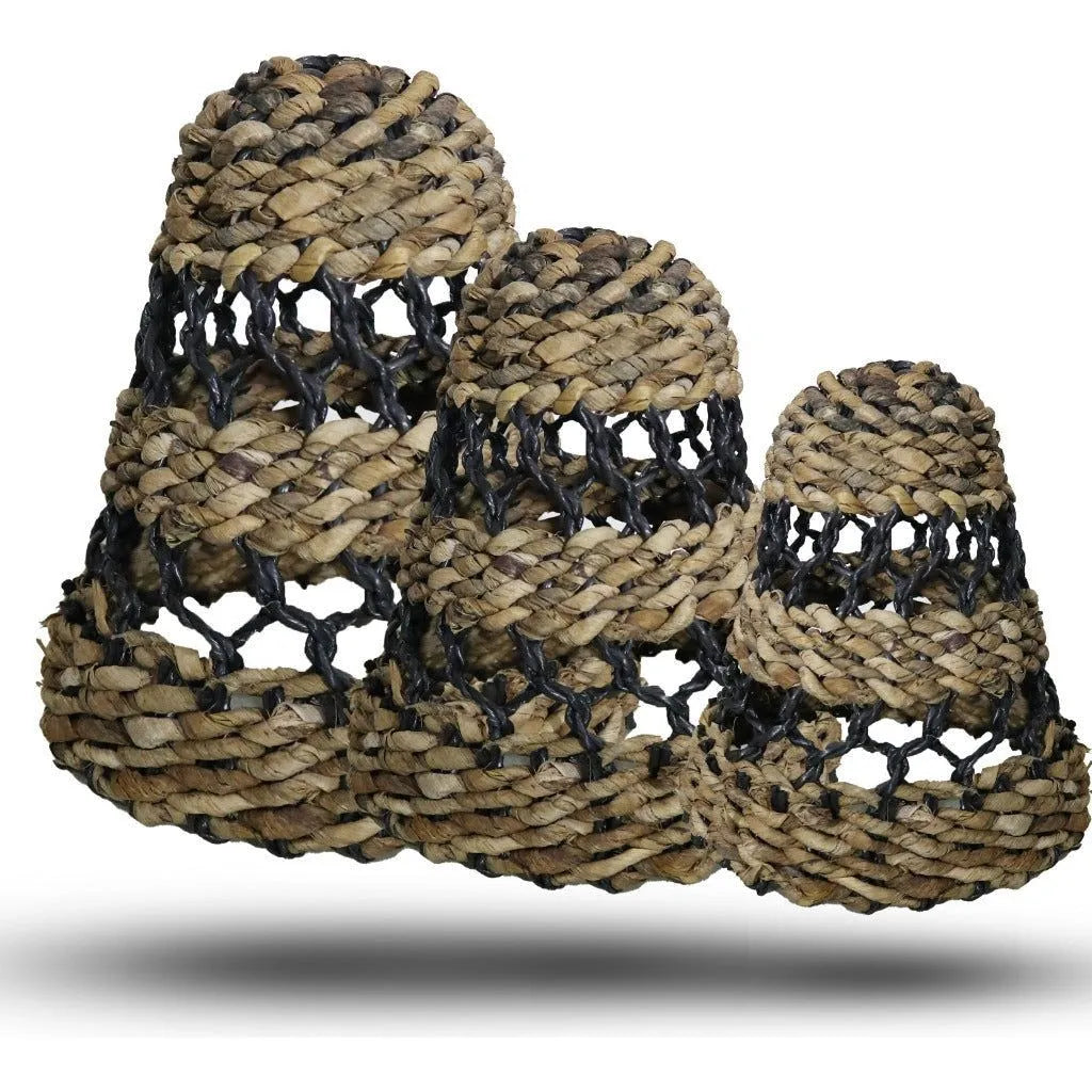 Emmy Jane Natural Lamp Shades Banana Leaf & Hitam Raffia - Handmade & Fairly Traded Home & Garden > Lighting Accessories > Lamp Shades > Natural Lampshades > Banana Leaf & Hitam Raffia Lamp Shades > Handmade Lampshades > Fairly Traded Lampshades emmy-jane-boutique.myshopify.com