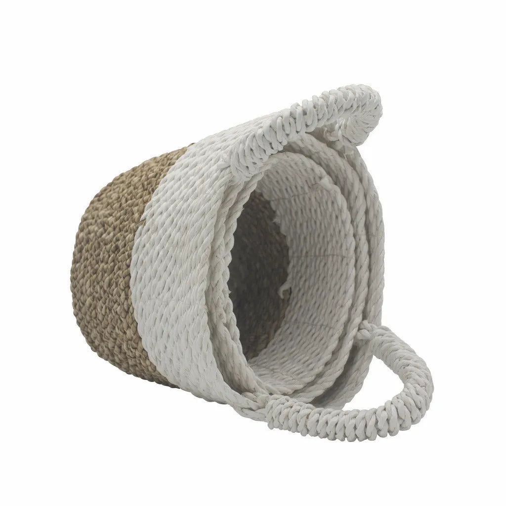 Ancient Wisdom Handwoven Indonesian Seagrass Baskets - Set of 3 - Choice of 5 Colours Home & Garden > Household Supplies > Storage & Organisation > Household Storage Containers > Handwoven Indonesian Seagrass Baskets emmy-jane-boutique.myshopify.com
