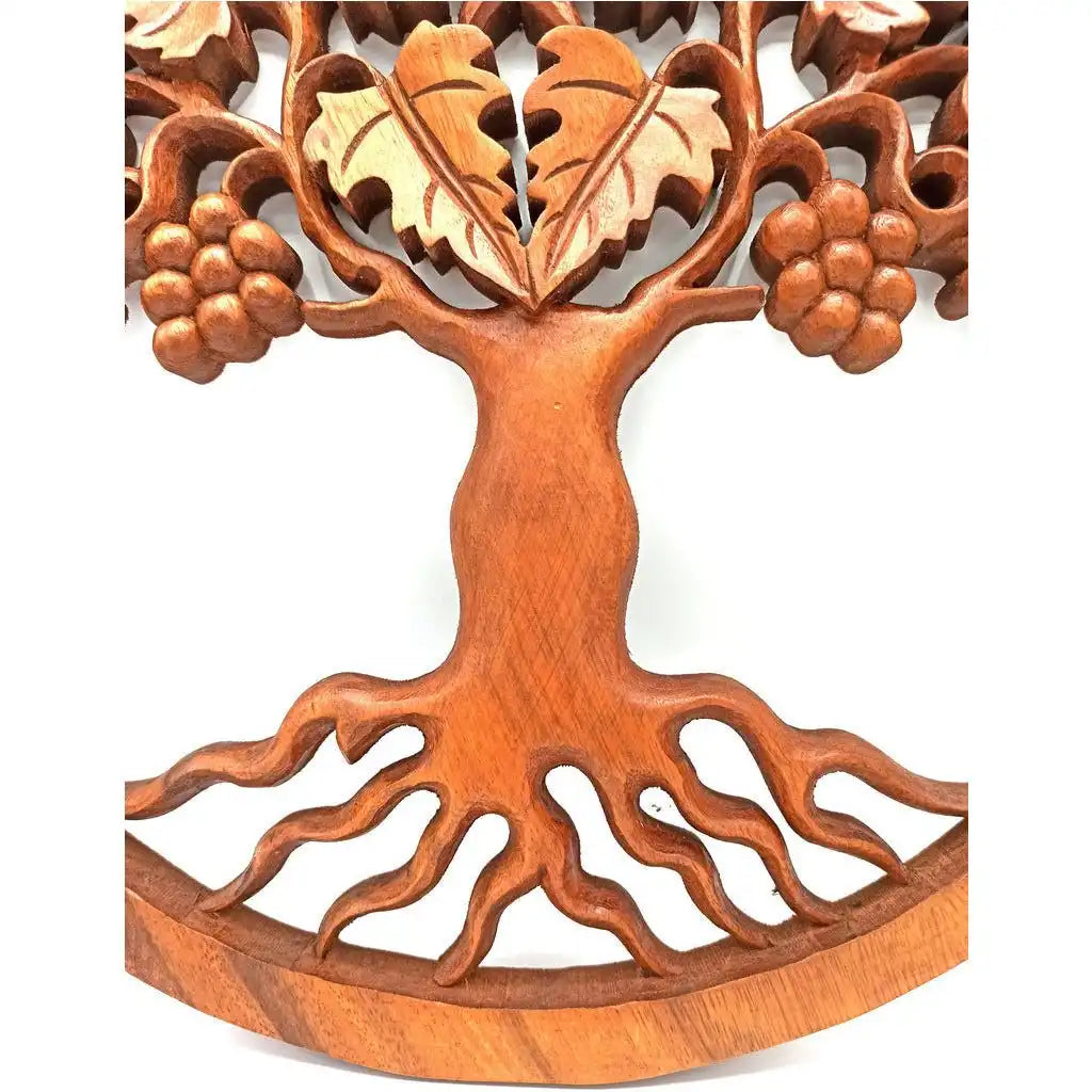 Emmy Jane Hand Carved Fairly Traded Decorative Wooden Panel - Sustainable Indonesian Suar wood Home & Garden > Decor > Artwork > Sculptures & Statues > Natural Wooden Wall Art emmy-jane-boutique.myshopify.com