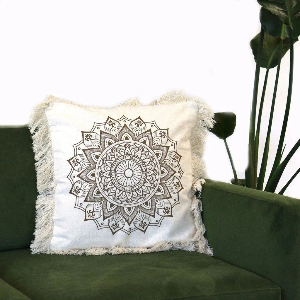 Ancient Wisdom Eco-Friendly Cotton Cushion Covers - Mandala Design - 6 Shapes & Sizes Home & Garden > Decor > Throw Pillows > Cushion Covers emmy-jane-boutique.myshopify.com