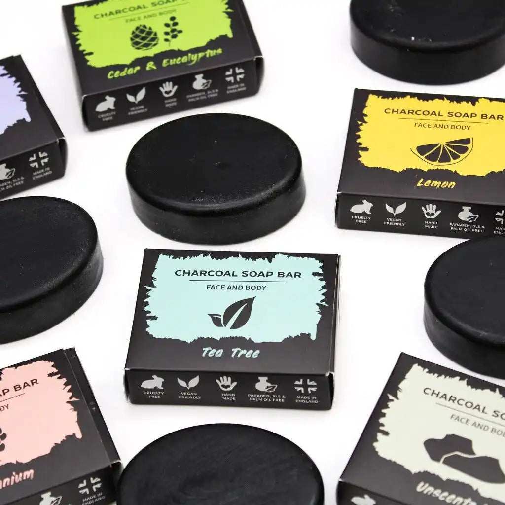 Ancient Wisdom Charcoal Soap with Pure Essential Oils Argan oil Hempseed Oil and Shea Butter. Health & Beauty > Personal Care > Cosmetics > Bath & Body > Bar Soap > Charcoal Soap with Pure Essential Oils Argan oil Hempseed Oil and Shea Butter. emmy-jane-boutique.myshopify.com