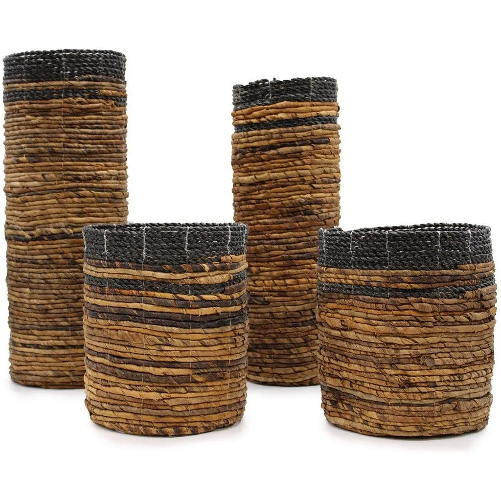 Emmy Jane Natural Home Storage - Handmade Seagrass Vase & Bins Set - Fairly Traded Home & Garden > Household Supplies > Storage & Organisation > Household Storage Containers > Storage Baskets emmy-jane-boutique.myshopify.com