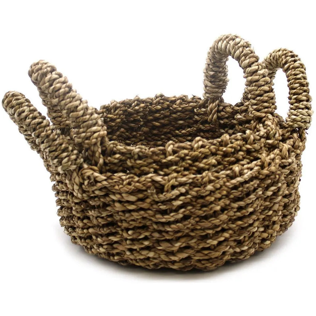 Ancient Wisdom Banana Leaf & Seagrass Baskets Set - Round - Pack of 2 Eco-Friendly Storage Home & Garden > Household Supplies > Storage & Organisation > Household Storage Containers > Storage Baskets emmy-jane-boutique.myshopify.com