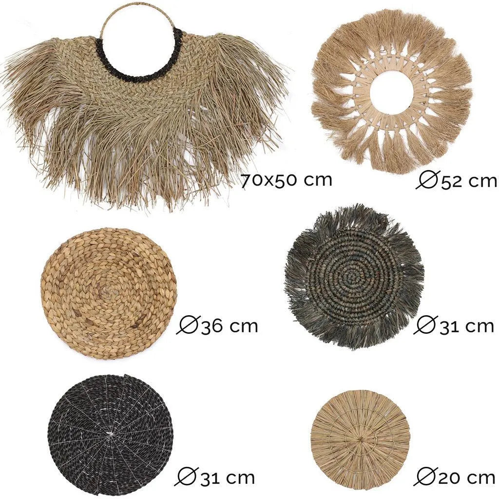 Ancient Wisdom Natural Wall Art Set - Organic Seagrass - Handmade & Fairly Traded Home Decor Home & Garden > Decor > Artwork > Posters, Prints, & Visual Artwork emmy-jane-boutique.myshopify.com