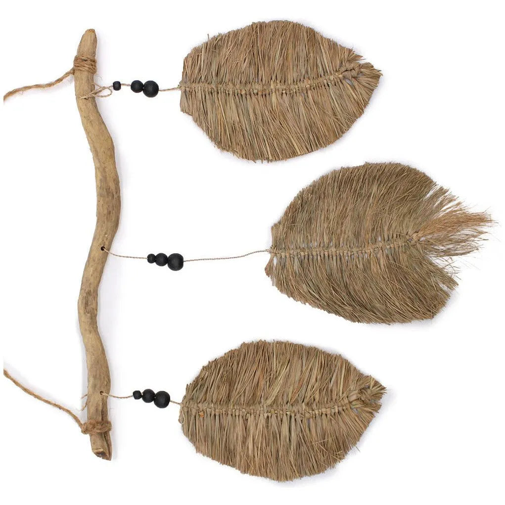 Ancient Wisdom Natural Wall Art -  Raffa Leaves - Handmade Seagrass Home Decor - Fairly Traded Home & Garden > Decor > Artwork > Posters, Prints, & Visual Artwork emmy-jane-boutique.myshopify.com