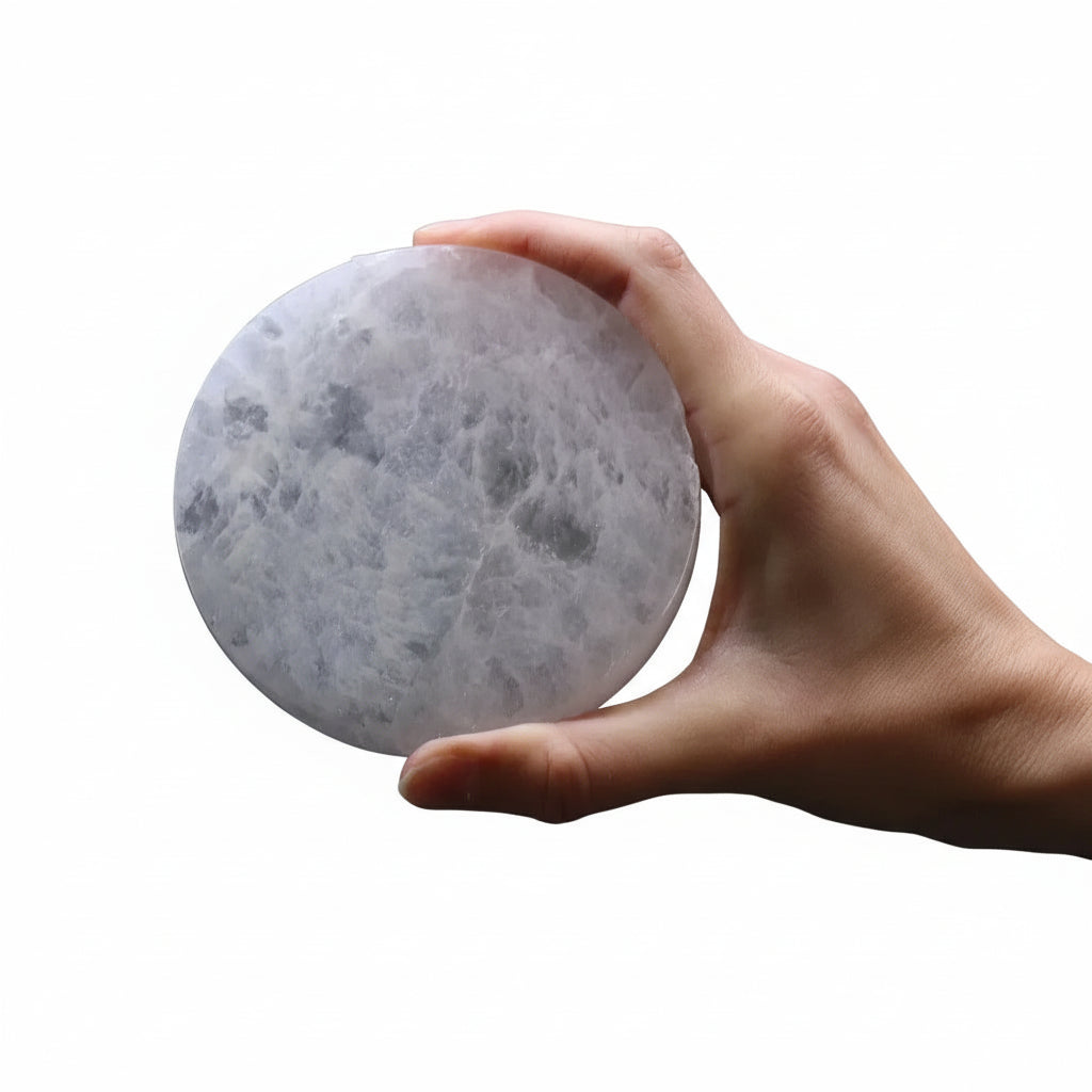 Ancient Wisdom Decorative Selenite Charging Plates  - Mandala Feng Shui or Natural Designs Home & Garden > Decor > Decorative Plates >Decorative Selenite Charging Plates emmy-jane-boutique.myshopify.com