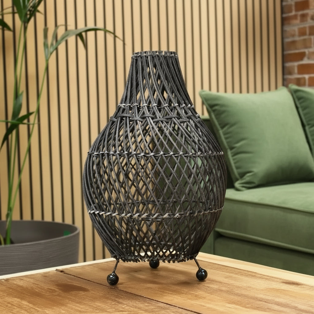 Emmy Jane Natural Homeware Handmade Rattan Table Lamps - Black Brown or Natural Home & Garden > Lighting > Lamps > Handmade Rattan Table Lamps emmy-jane-boutique.myshopify.com