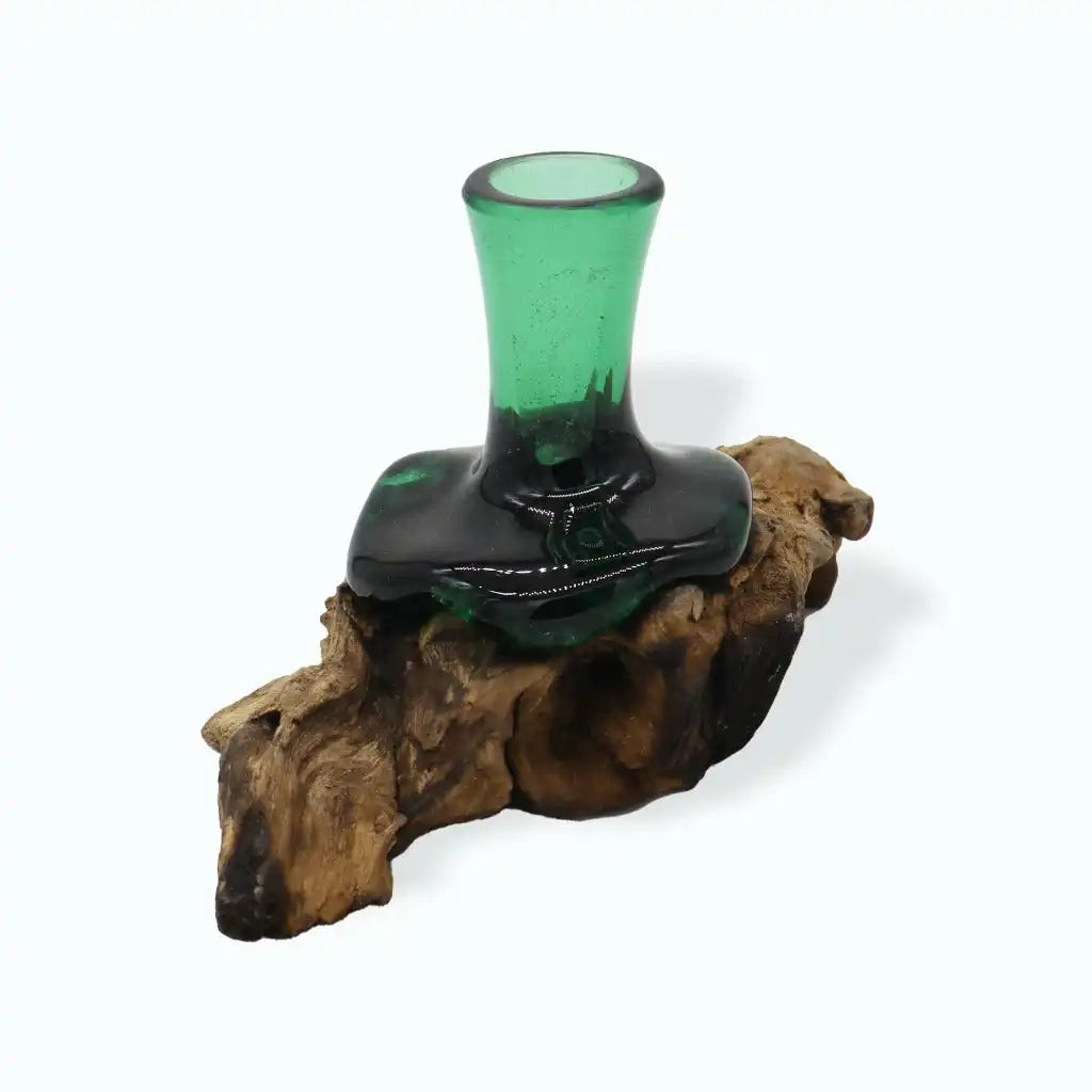 Emmy Jane Handmade Glass Vases - Recycled Beer Bottles & Gamel Wood Home & Garden > Decor > Vases > Glass Vases > Handmade Glass Vases > Eco-Friendly Recycled Glass Vases emmy-jane-boutique.myshopify.com