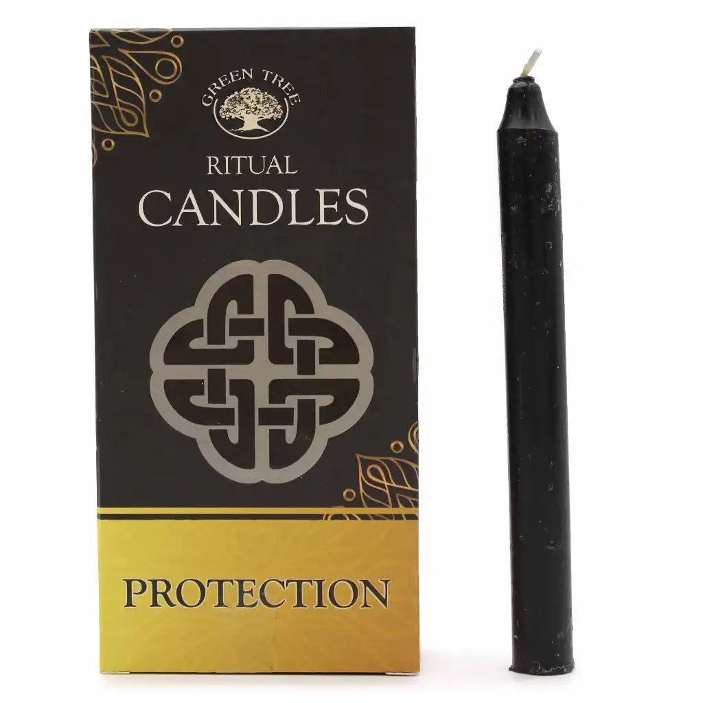 Green Tree Spell Candles - Set of 10 - Positive Vibes - Indian Ritual Candles Home & Garden > Decor > Home Fragrances > Candles > Spell Candles emmy-jane-boutique.myshopify.com