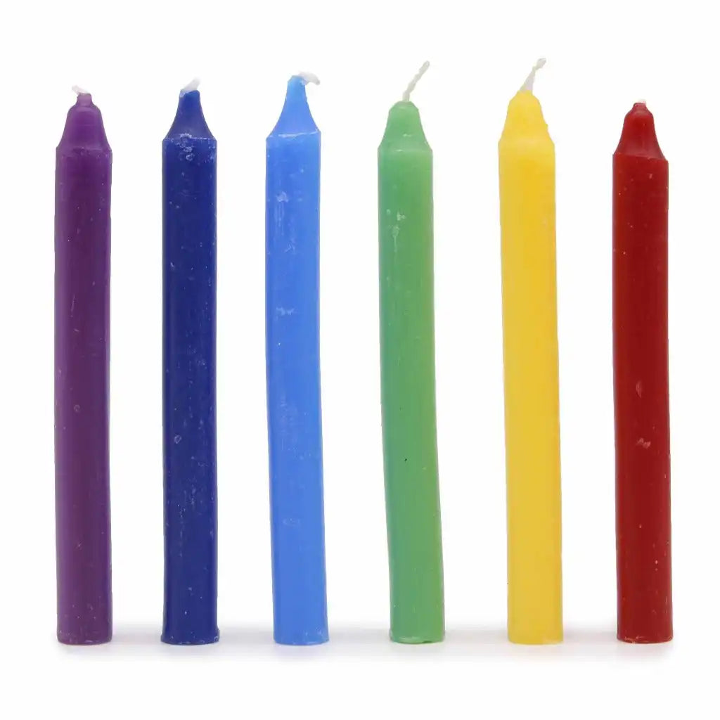 Green Tree Spell Candles - Set of 10 - Positive Vibes - Indian Ritual Candles Home & Garden > Decor > Home Fragrances > Candles > Spell Candles emmy-jane-boutique.myshopify.com