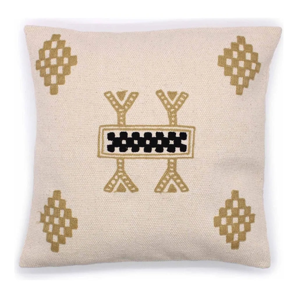 Ancient Wisdom Classic Indian Cotton Cushion Covers - Geometric Designs & Neutral Colours Home & Garden > Decor > Throw Pillows > Cushion Covers emmy-jane-boutique.myshopify.com