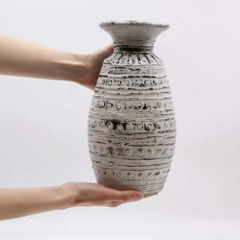 Emmy Jane Ceramic Vases from Lombok - Indonesian pottery - Fairly Traded - Black & White Home & Garden > Decor > Vases > Ceramic Vases from Lombok > Indonesian pottery Vases > Fairly Traded vases > Black & White Vases emmy-jane-boutique.myshopify.com