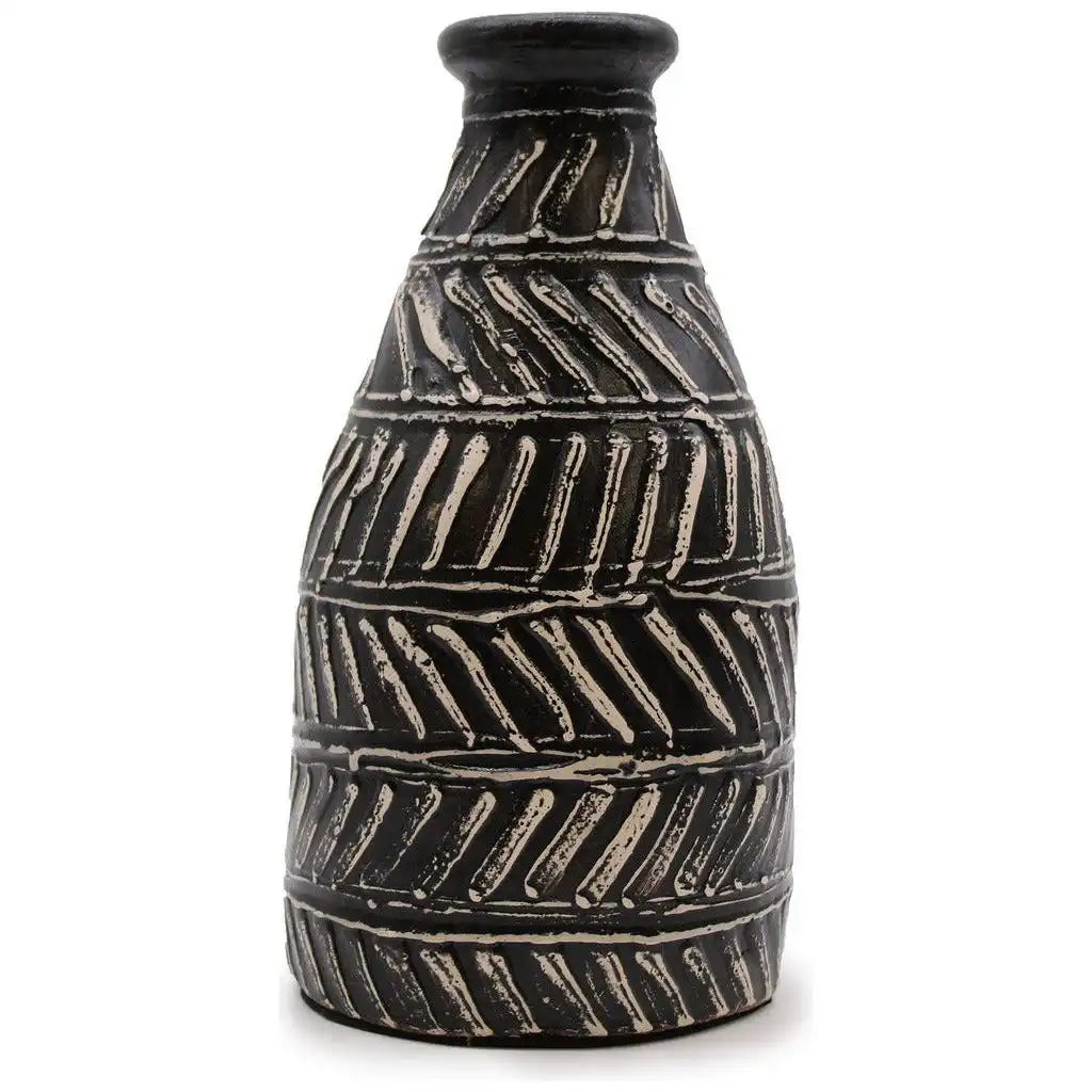 Emmy Jane Ceramic Vases from Lombok - Indonesian pottery - Fairly Traded - Black & White Home & Garden > Decor > Vases > Ceramic Vases from Lombok > Indonesian pottery Vases > Fairly Traded vases > Black & White Vases emmy-jane-boutique.myshopify.com