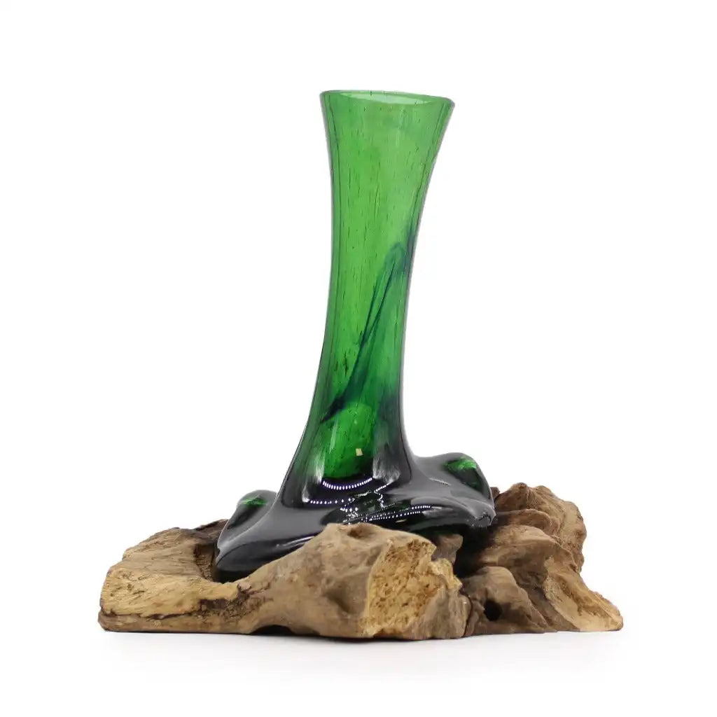 Emmy Jane Handmade Glass Vases - Recycled Beer Bottles & Gamel Wood Home & Garden > Decor > Vases > Glass Vases > Handmade Glass Vases > Eco-Friendly Recycled Glass Vases emmy-jane-boutique.myshopify.com