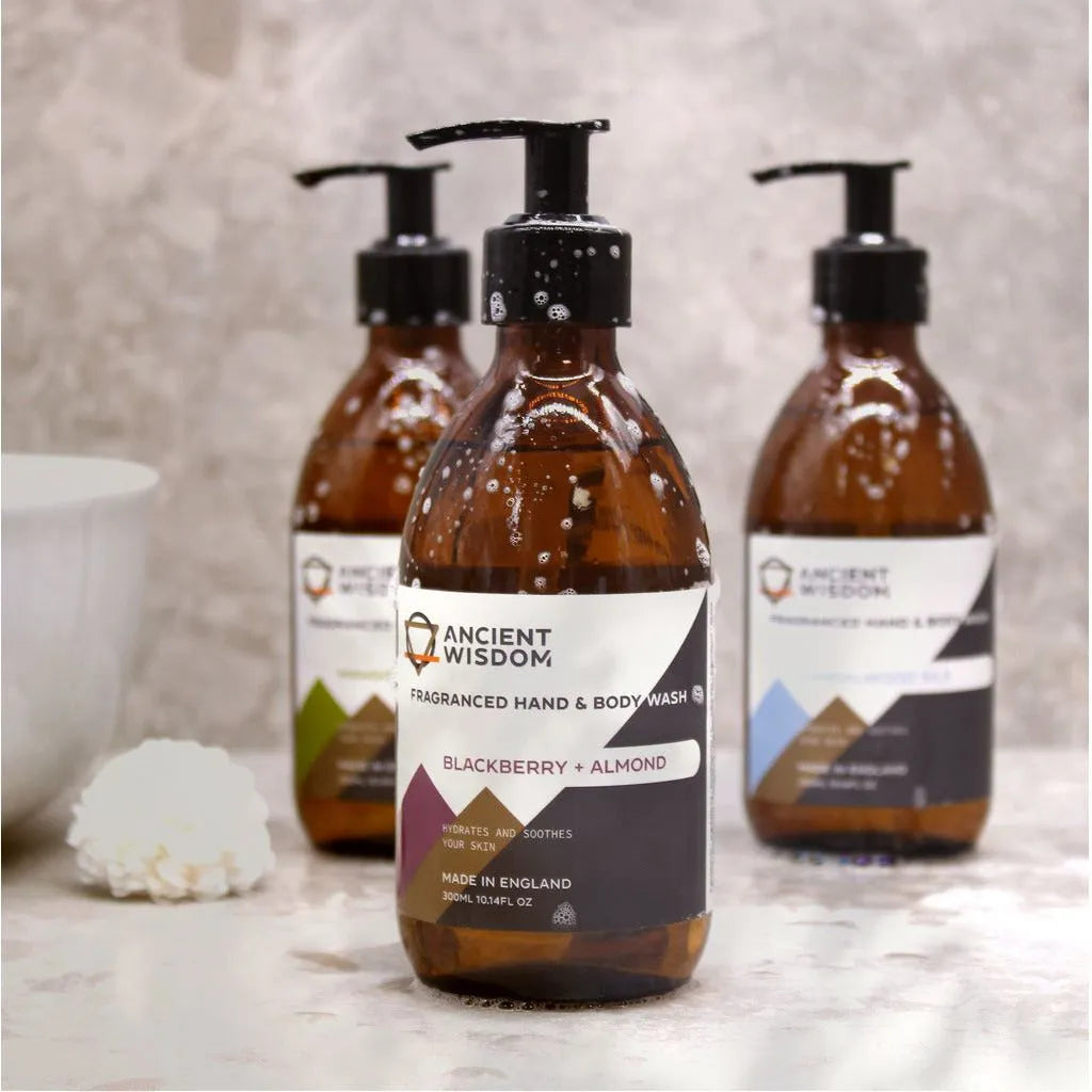 Ancient Wisdom Ancient Wisdom - Fragranced Hand & Body Wash - 6 Beautiful Scents Health & Beauty > Personal Care > Cosmetics > Bath & Body > Body Wash > Aromatherapy Hand & Body Wash > Essential Oil Body Wash emmy-jane-boutique.myshopify.com