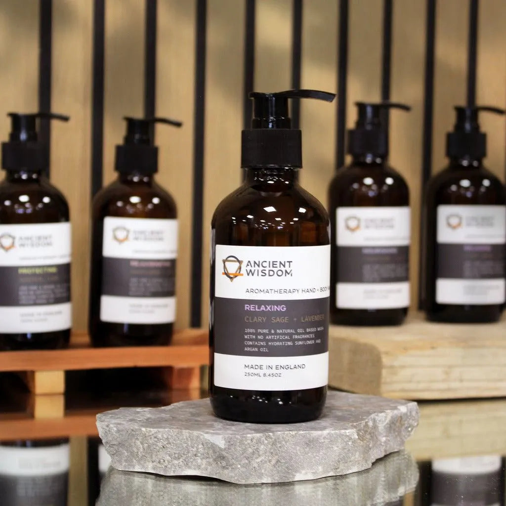 Ancient Wisdom Aromatherapy Hand & Body Wash with Essential Oils - Ancient Wisdom Health & Beauty > Personal Care > Cosmetics > Bath & Body > Body Wash > Aromatherapy Hand & Body Wash > Essential Oil Body Wash emmy-jane-boutique.myshopify.com