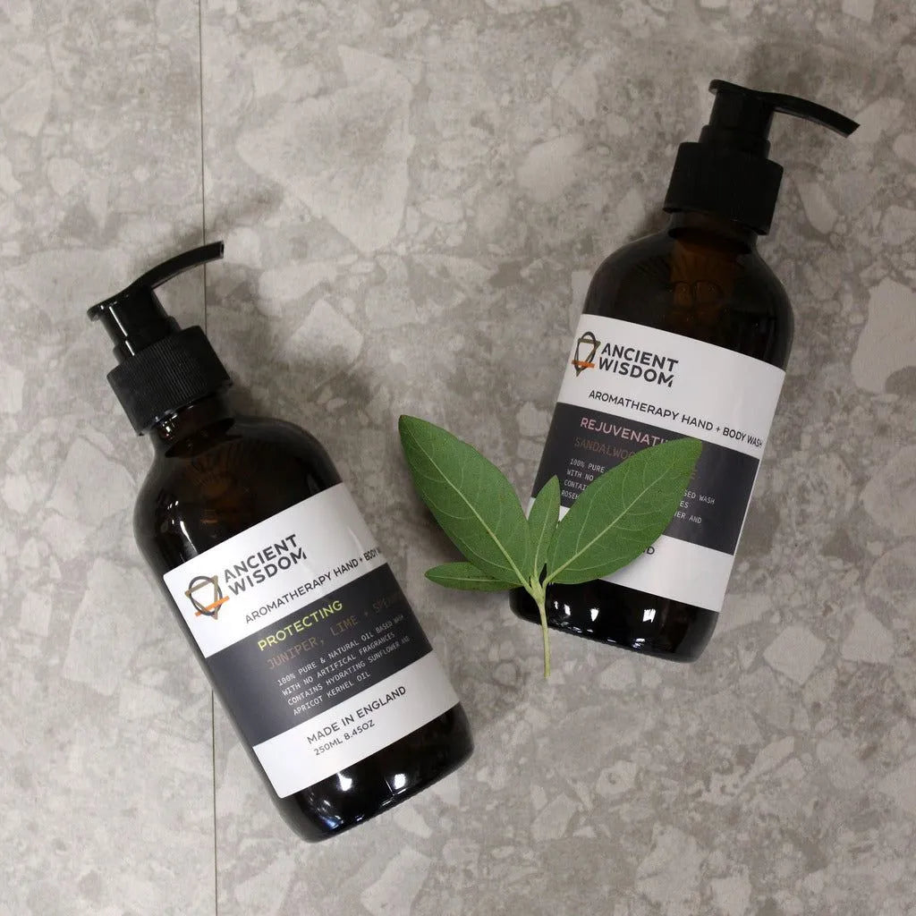 Ancient Wisdom Aromatherapy Hand & Body Wash with Essential Oils - Ancient Wisdom Health & Beauty > Personal Care > Cosmetics > Bath & Body > Body Wash > Aromatherapy Hand & Body Wash > Essential Oil Body Wash emmy-jane-boutique.myshopify.com
