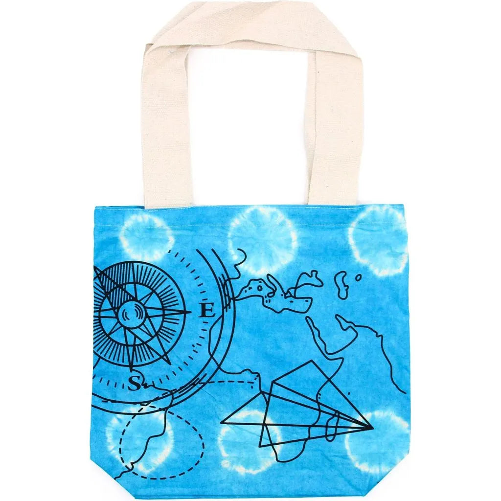 Ancient Wisdom Natural Tie-Dye Bags - Indian Cotton - Blue & Pink Shades Apparel & Accessories > Handbags, Wallets & Cases > Shopper Bags > Cotton Tote Bags > Tie Die Bags emmy-jane-boutique.myshopify.com