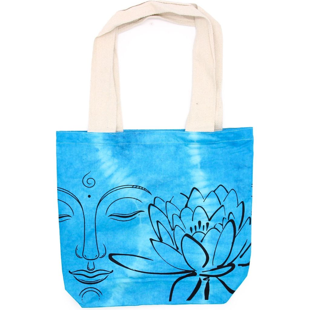 Emmy Jane Boutique Natural Tie-Dye Bags - Indian Cotton - Blue & Pink Shades