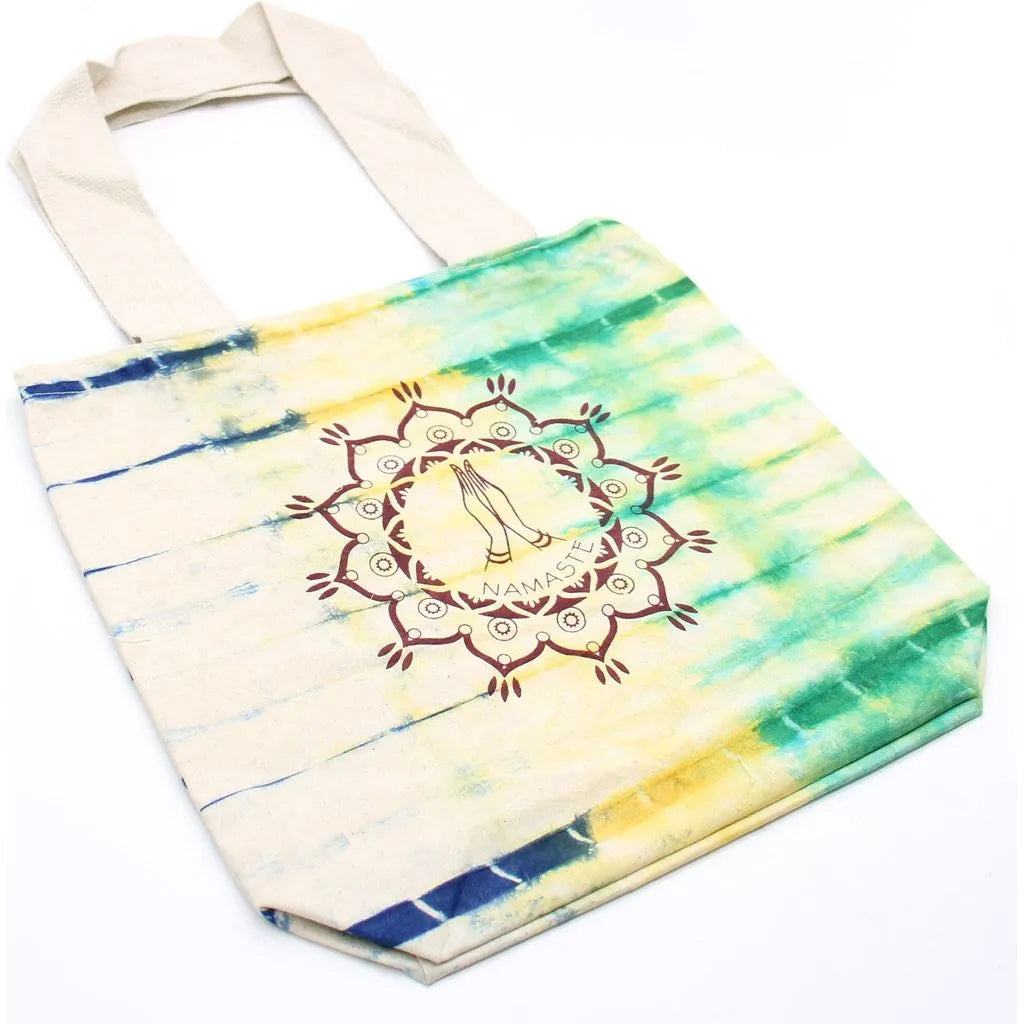 Ancient Wisdom Natural Tie-Dye Bags - Indian Cotton - Blue & Pink Shades Apparel & Accessories > Handbags, Wallets & Cases > Shopper Bags > Cotton Tote Bags > Tie Die Bags emmy-jane-boutique.myshopify.com