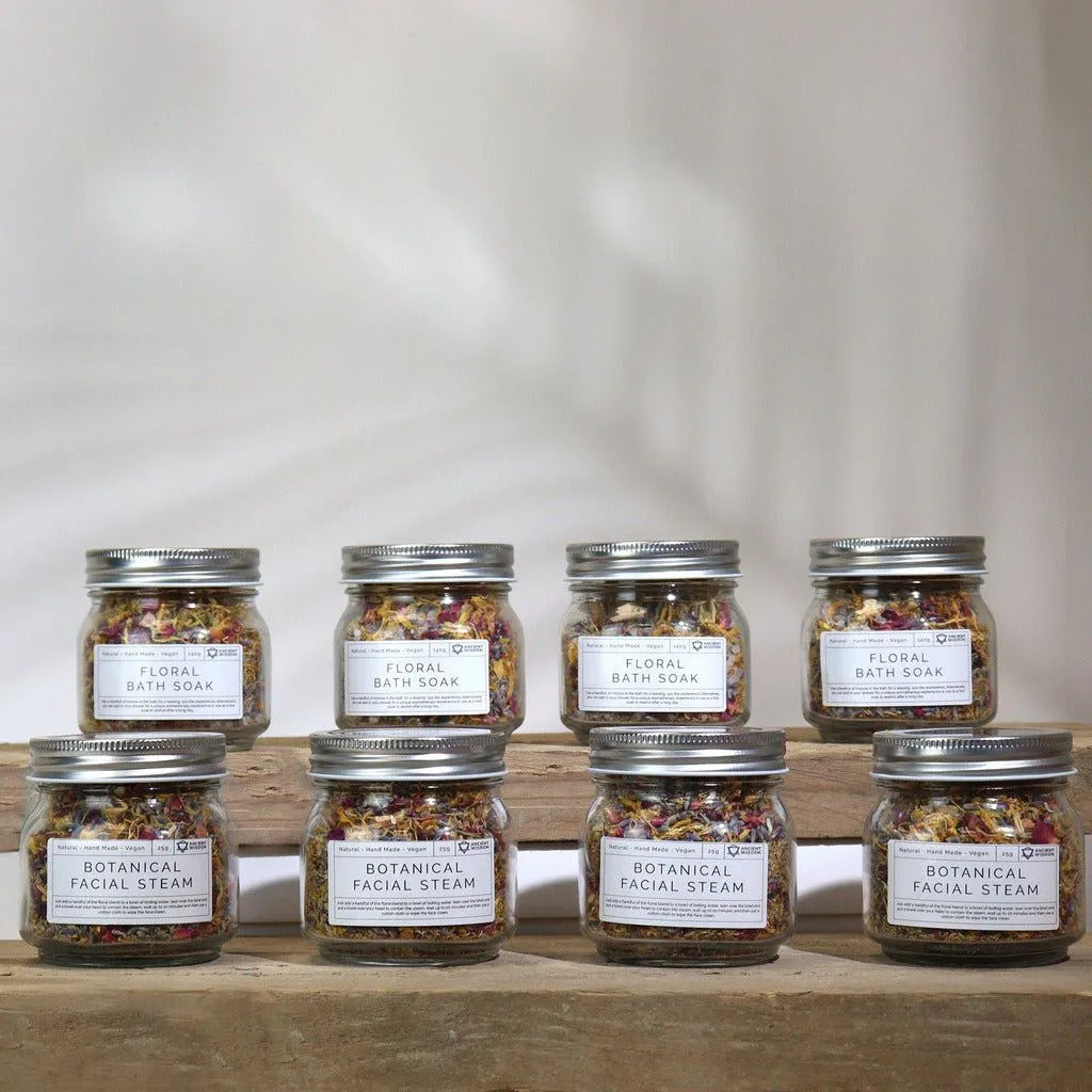 Ancient Wisdom Natural Bath Salts - Floral Bath Soak & Facial Steam Blend - Vegan Friendly Health & Beauty > Personal Care > Cosmetics > Bath & Body > Bath Additives > Bath Salts > Vegan Bath Salts > Natural Bath Salts with Flowers > Floral Bath Soak & Facial Steam Blend emmy-jane-boutique.myshopify.com