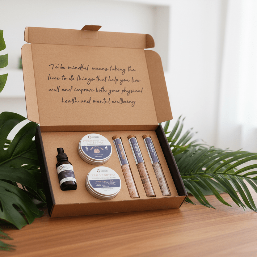 Natural Gift Set - Self-Care Kit - Mindfulness & Serenity - Luxury Home Spa Set